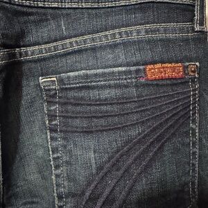 7 For All Mankind - Dark Blue Jeans - boot cut